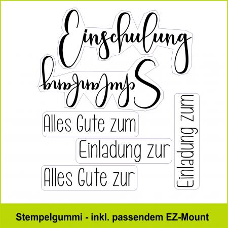 Einladung Schule - Stempelgummi